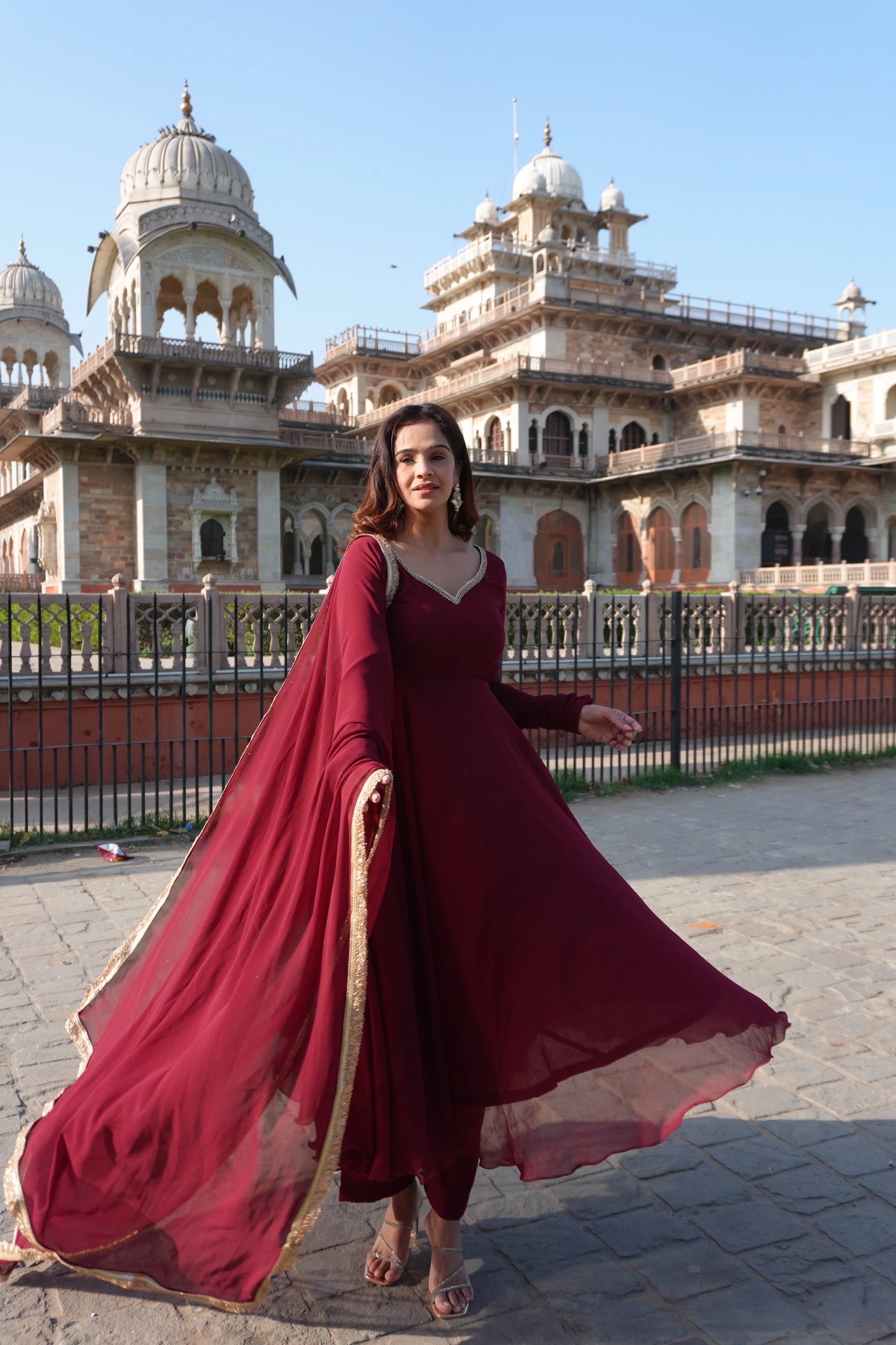 Rooh Ethereal Georgette Anarkali Suit Set