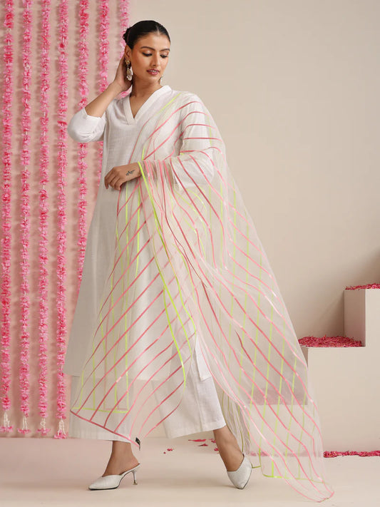 Neerja Ivory Grace – Cotton Slub Kurta Set