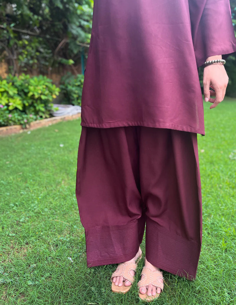 Raahi Rayon Farshi Salwar Kurta Set for Women | Soft Flowing Relaxed Fit Ethnic Co-ord Set