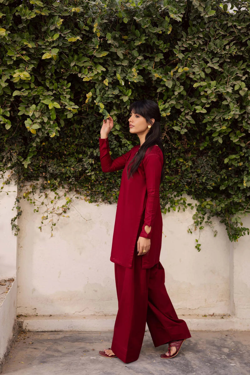 "Ruh" - Premium Flowy Tunic & Wide-Leg Palazzo Co-ord Set