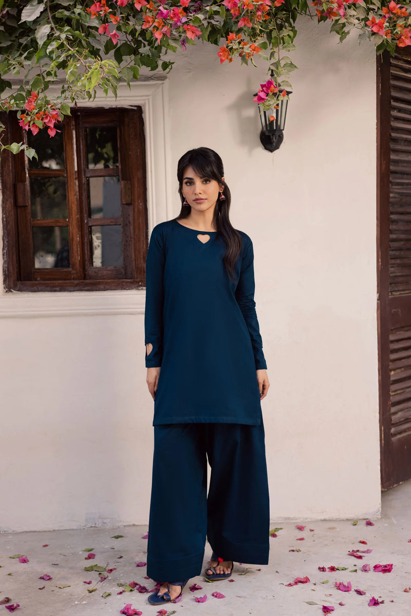 "Ruh" - Premium Flowy Tunic & Wide-Leg Palazzo Co-ord Set