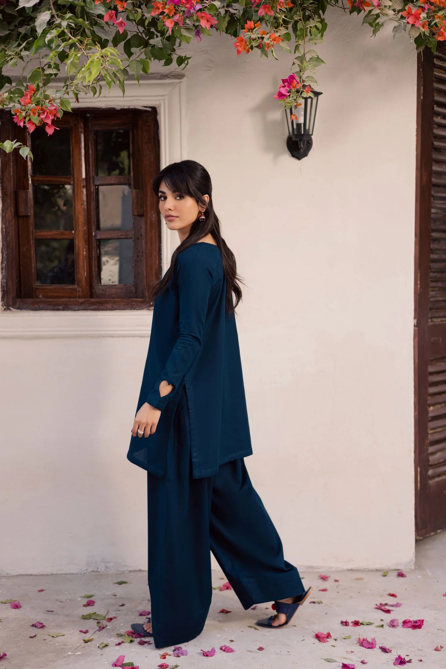 "Ruh" - Premium Flowy Tunic & Wide-Leg Palazzo Co-ord Set