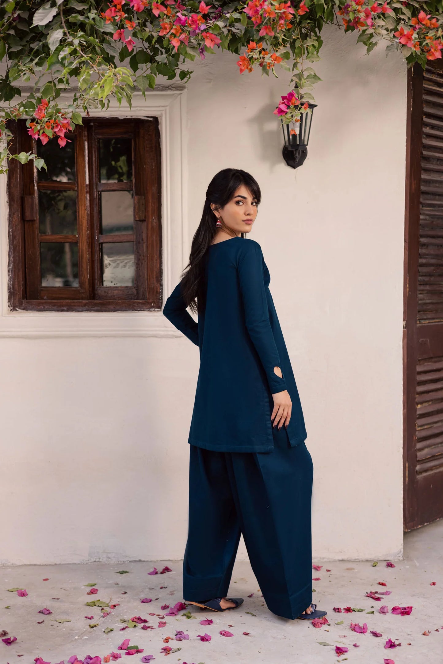 "Ruh" - Premium Flowy Tunic & Wide-Leg Palazzo Co-ord Set