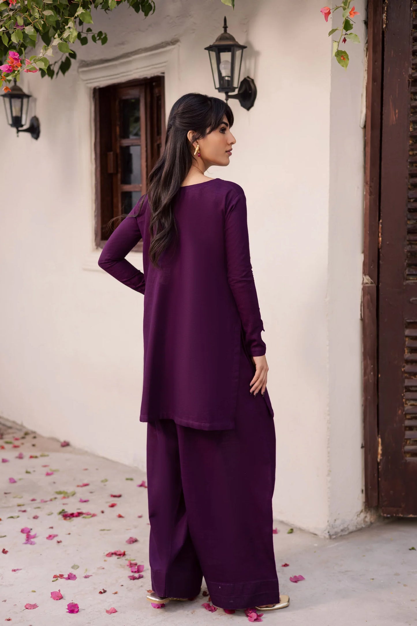 "Ruh" - Premium Flowy Tunic & Wide-Leg Palazzo Co-ord Set