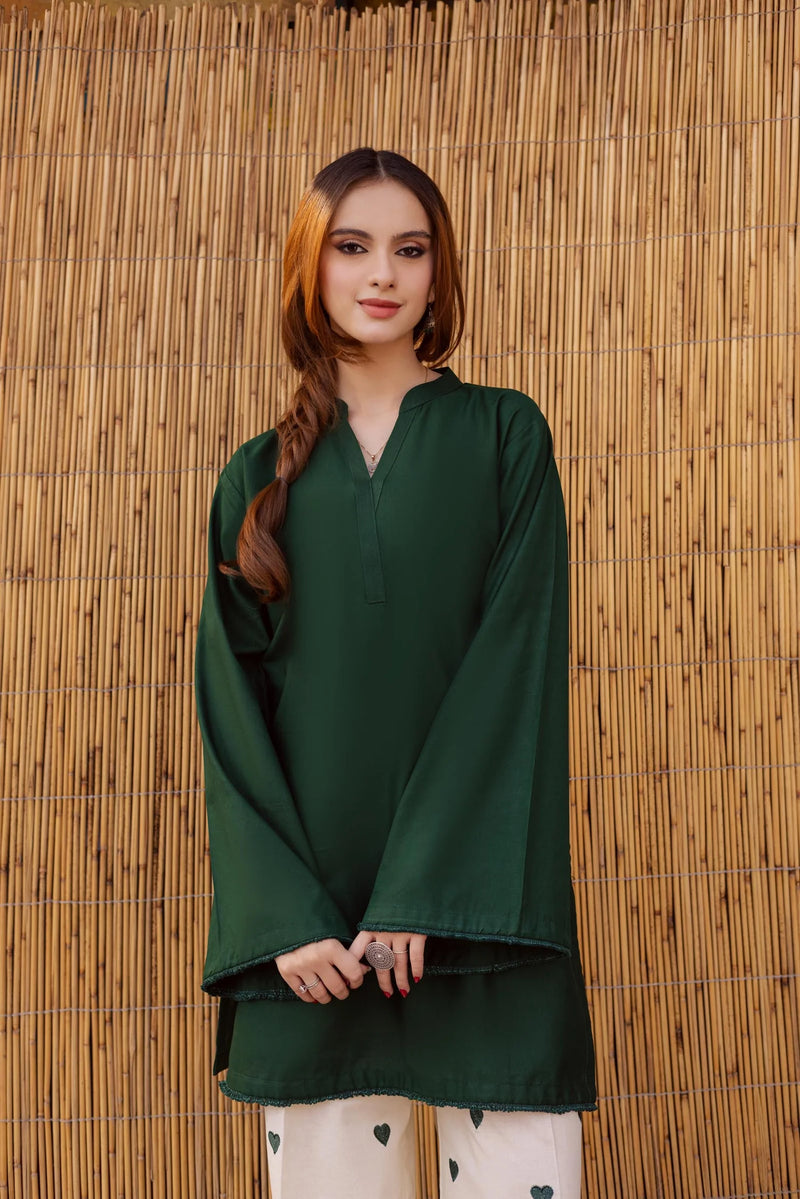 "Hridaya" - Rust Earth Rayon Tunic & Heart-Motif Palazzo Set