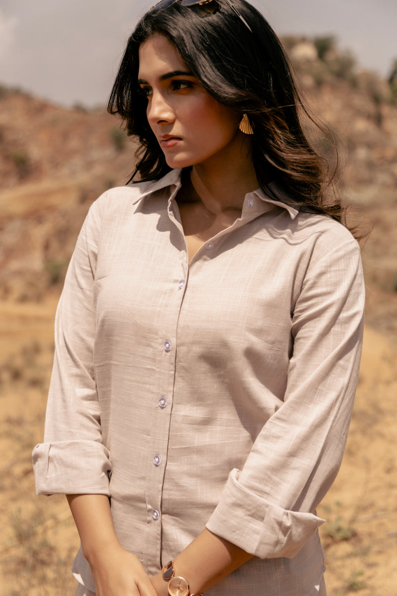 VAIRA Airy Linen Everyday Co-ord Set | Women's Shirt and Pant