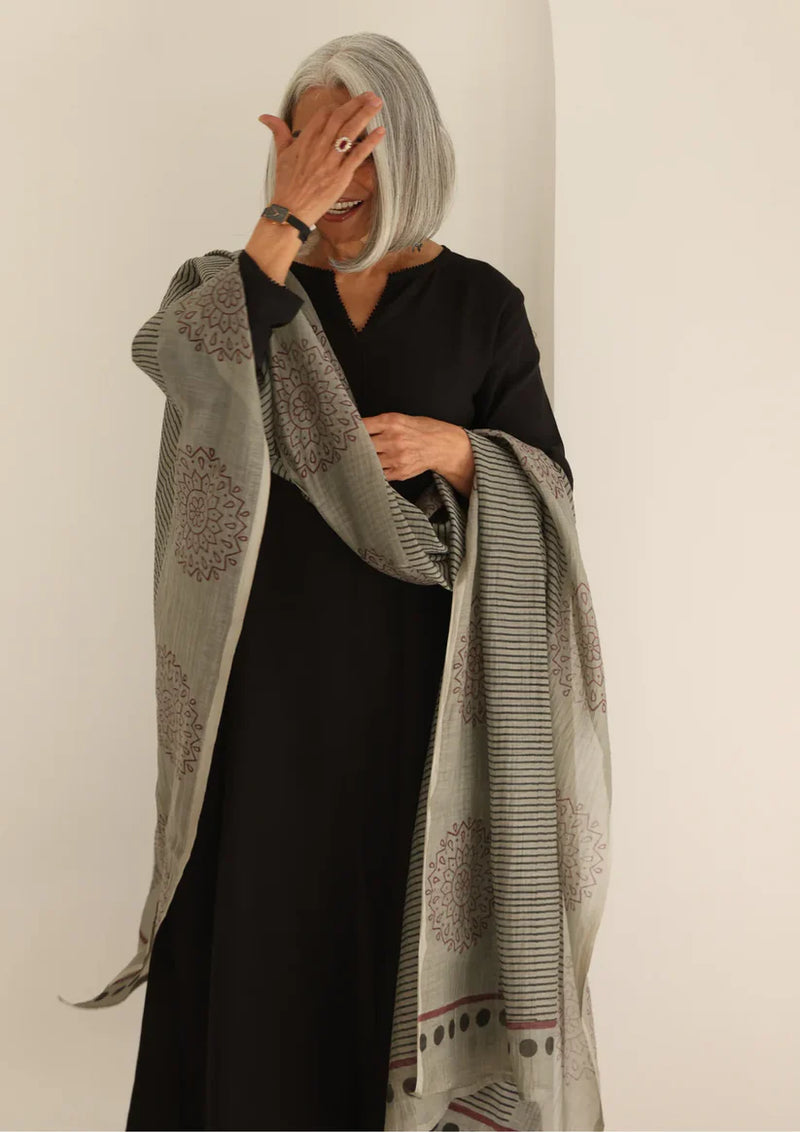 "Vritika" - Handblock Printed Premium Cotton Suit Set