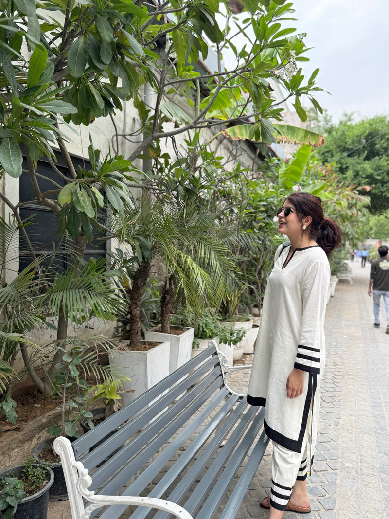 Monochrome Aura Kurta Set