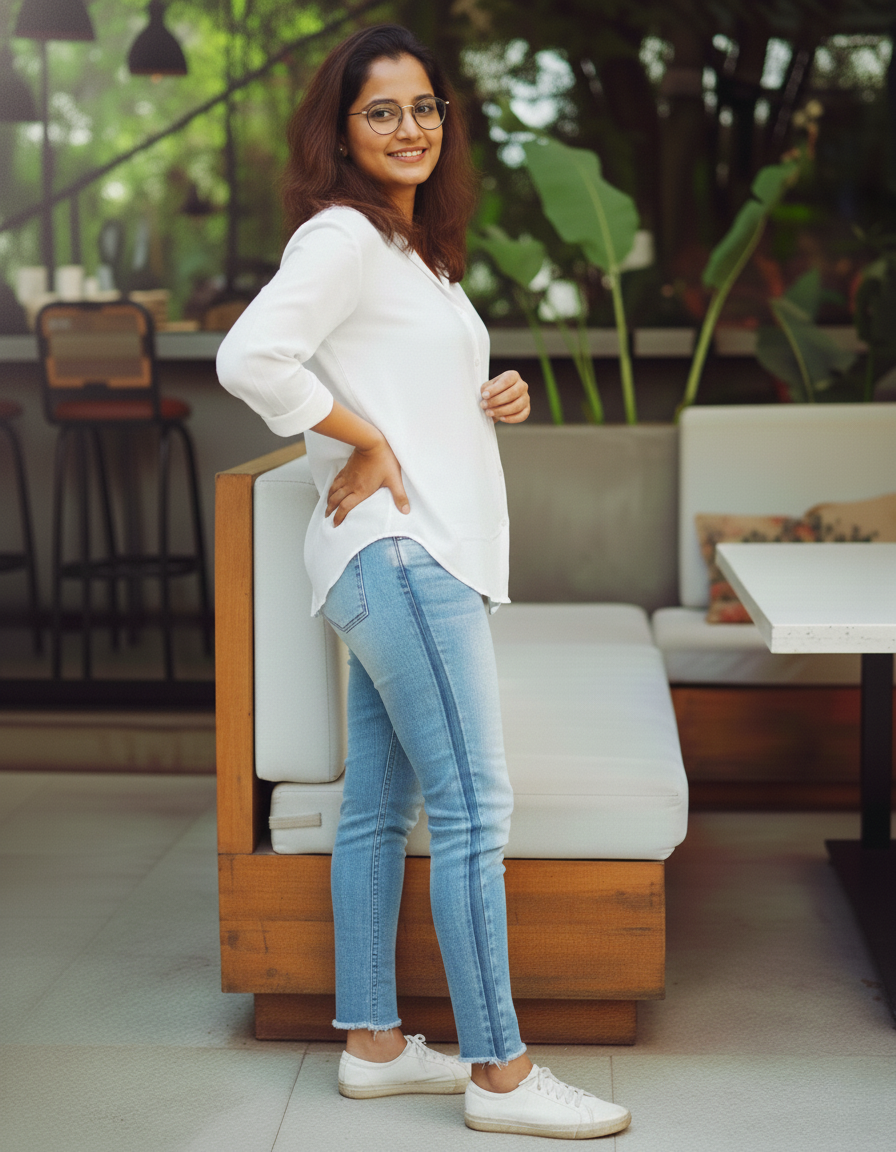 "Tarang" - Rayon Button-Down Fusion Shirt