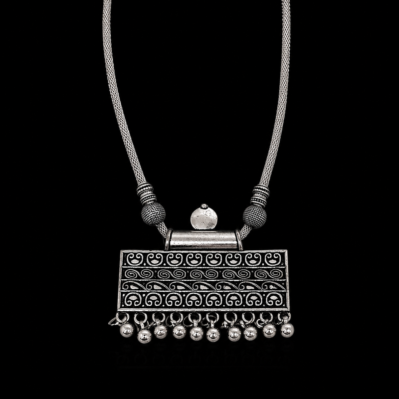 "Chaandrika" Oxidised Necklace| DHIRAI
