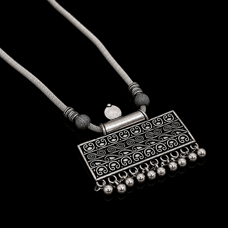 "Chaandrika" Oxidised Necklace| DHIRAI