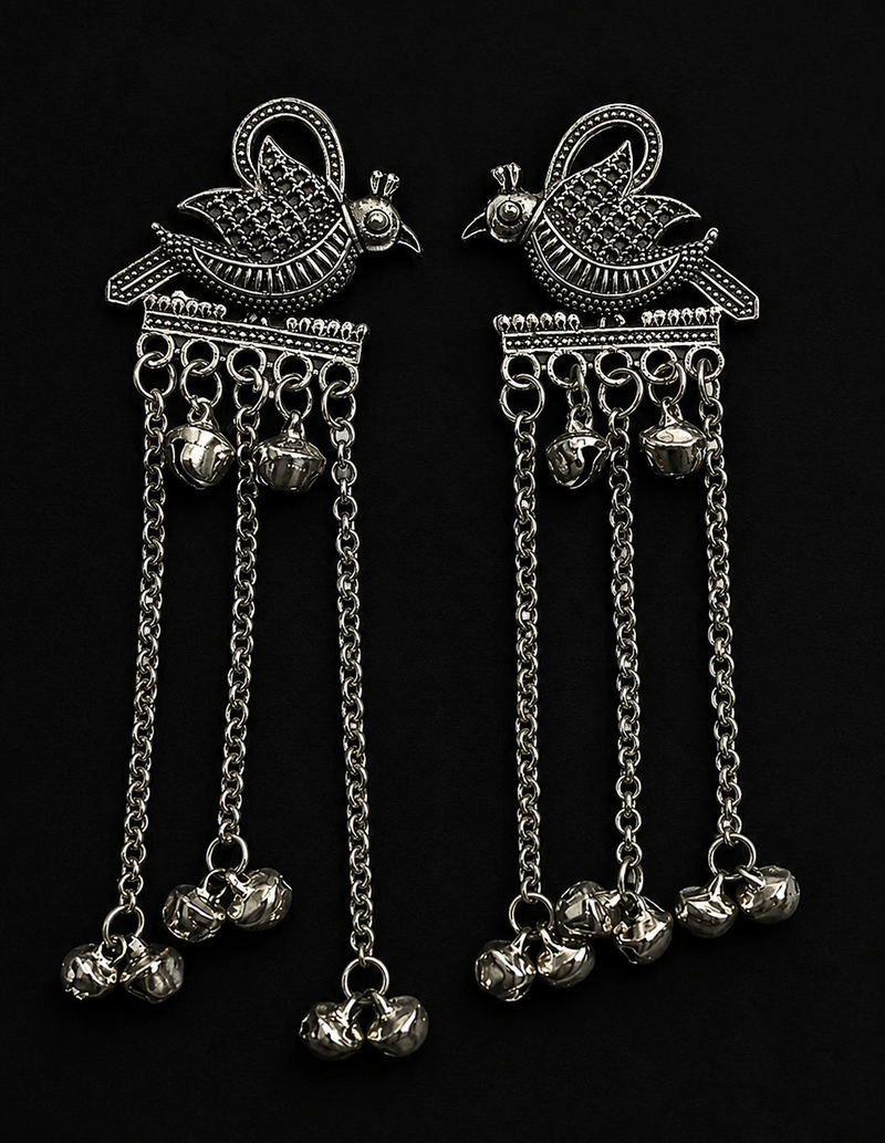 "Mayuri"Ghungroo Drop Earrings