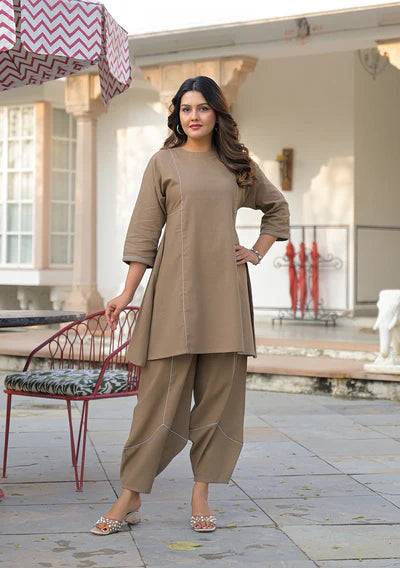 Hazel Harmony Farshi Salwar  Set