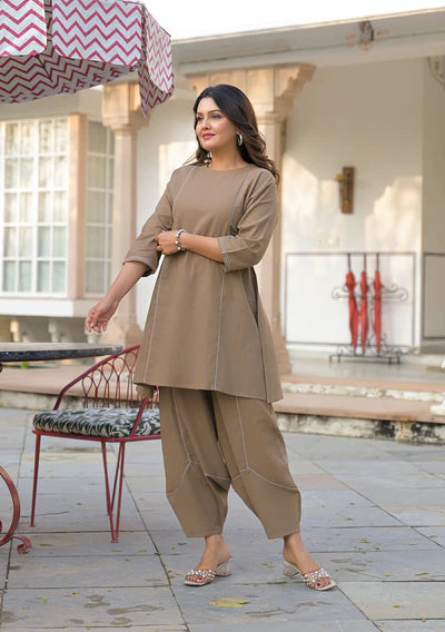 Hazel Harmony Farshi Salwar  Set