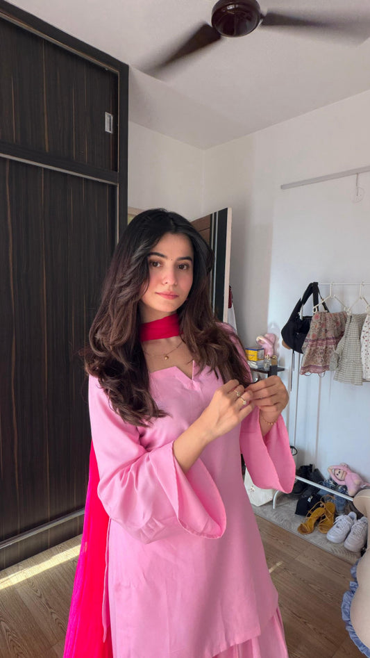 Pink Zehra Co-ord set| DHIRAI