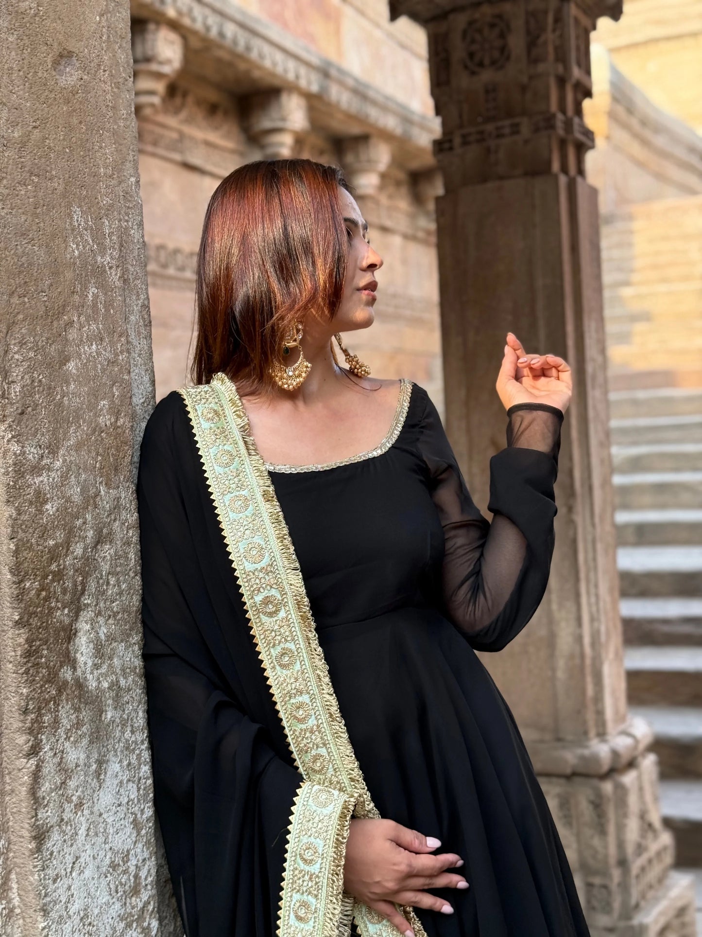 Kajal Regal Georgette Anarkali Suit Set