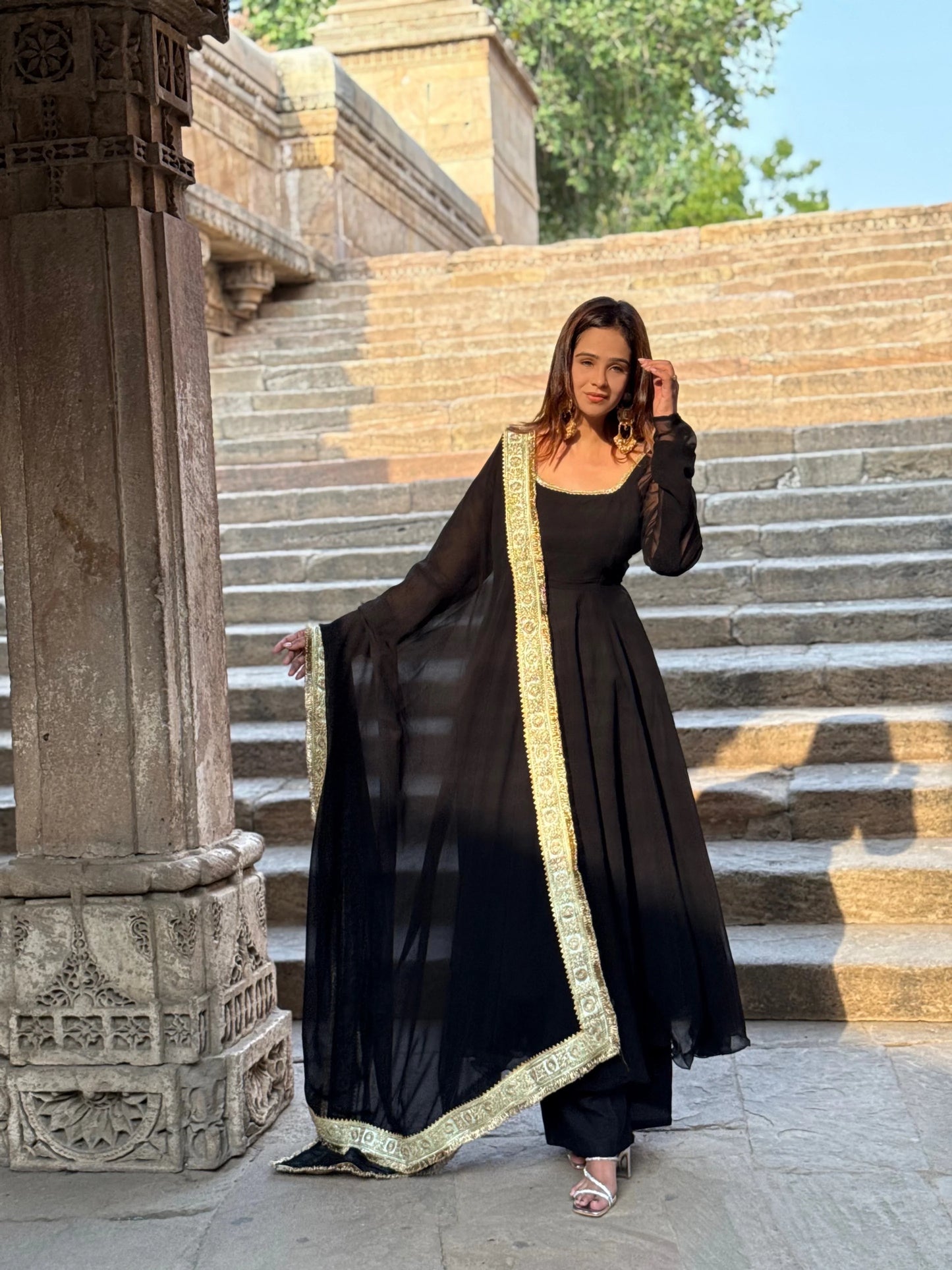 Kajal Regal Georgette Anarkali Suit Set