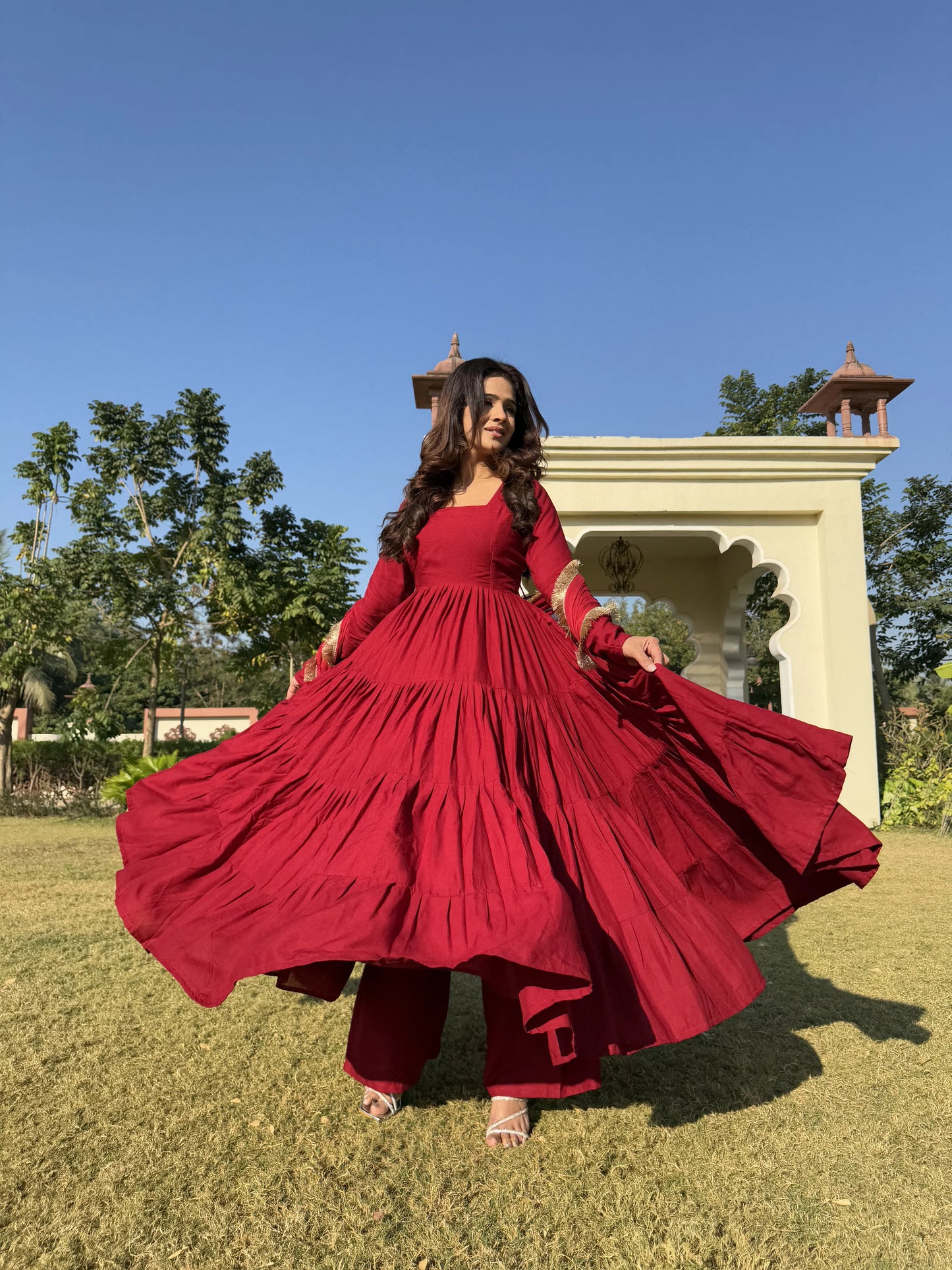 Navya Cotton Anarkali Suit Set