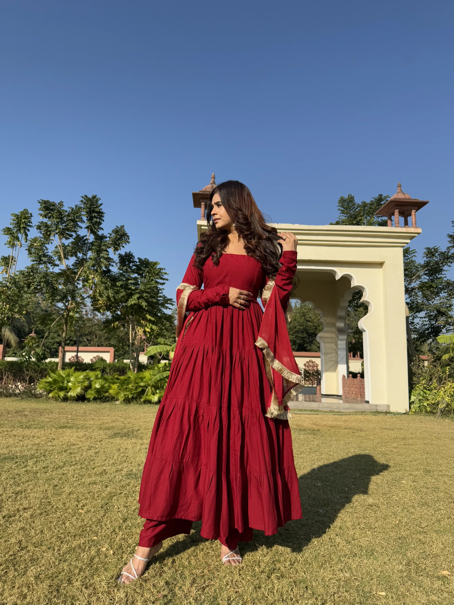 Navya Cotton Anarkali Suit Set