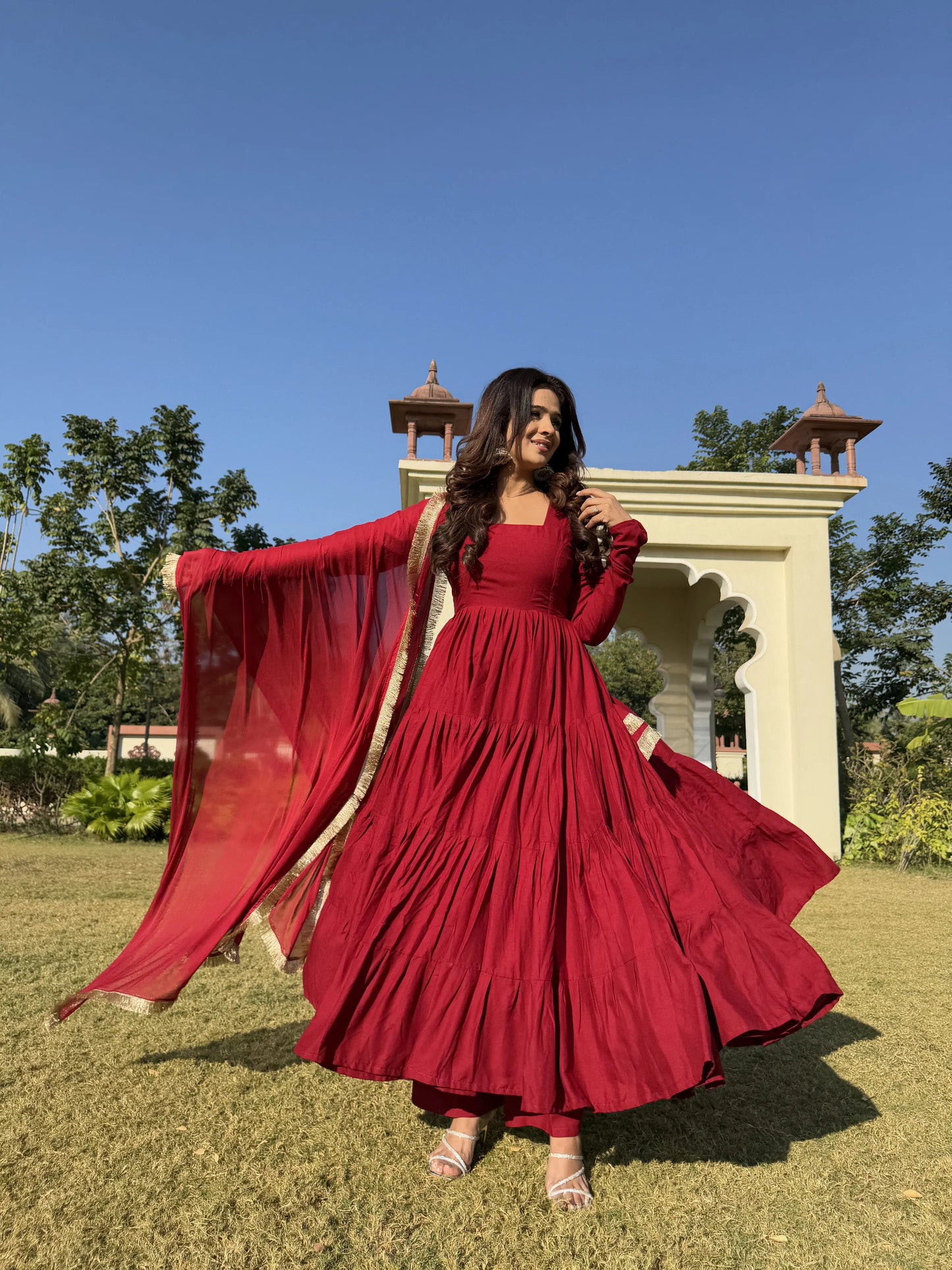 Navya Cotton Anarkali Suit Set