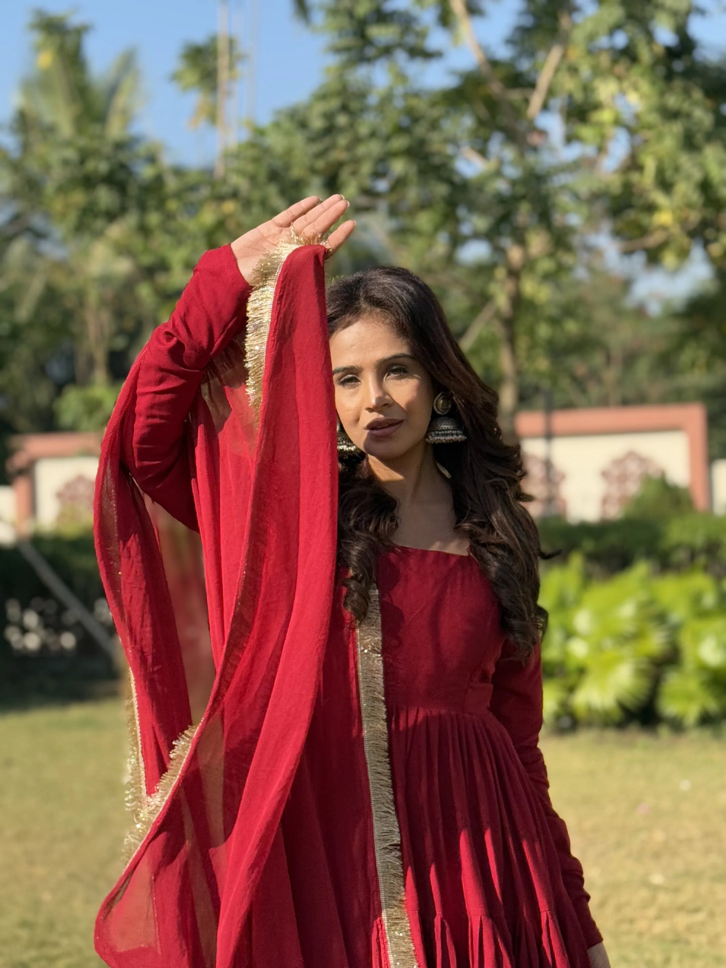 Navya Cotton Anarkali Suit Set