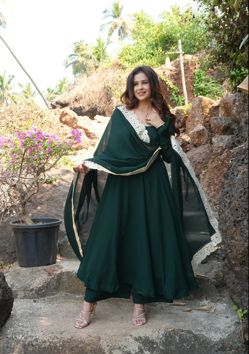 Noor Regal Georgette Anarkali Suit Set