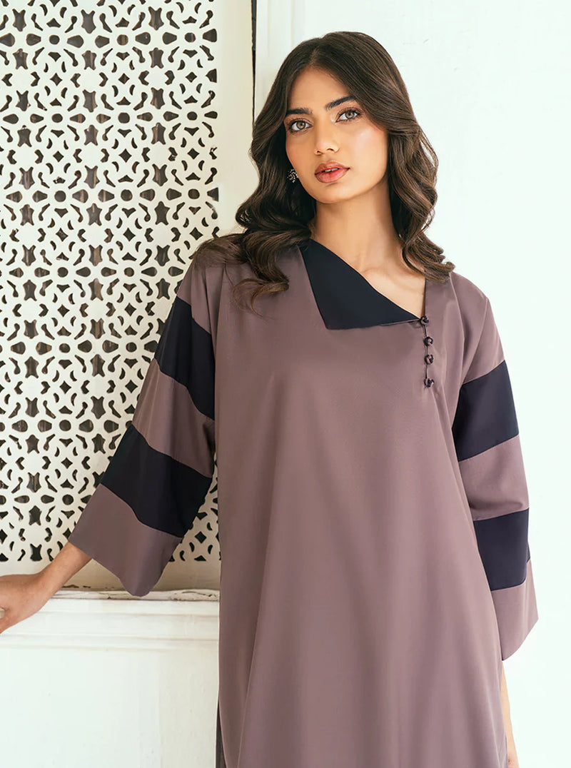 "Rise" - Premium Soft Fabric Color-Block Kurta Set