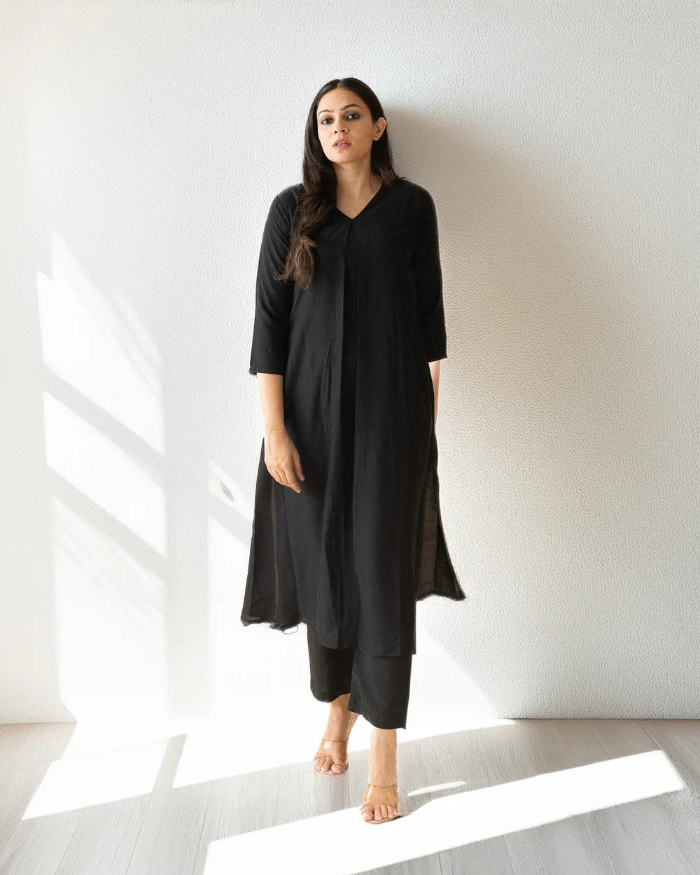 "Ethnic Muse" - Premium Cotton Two-Piece Kurta & Salwar Set