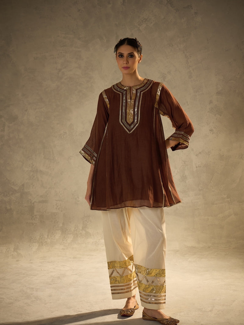 "Kareena" — Festive Chanderi Cotton Kurta & Premium Salwar Set