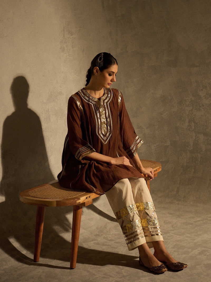 "Kareena" — Festive Chanderi Cotton Kurta & Premium Salwar Set