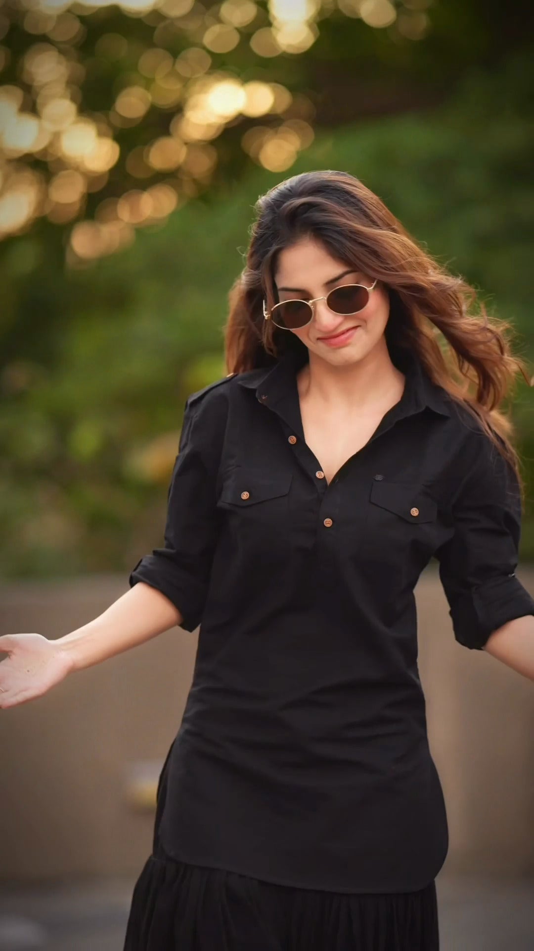 The Dhurandhar Black Short Kurta | A Dhirai Essential