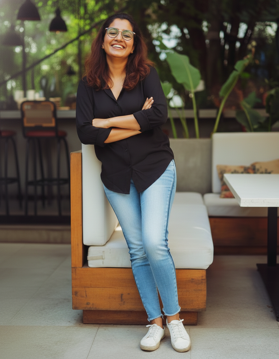 "Tarang" - Rayon Button-Down Fusion Shirt