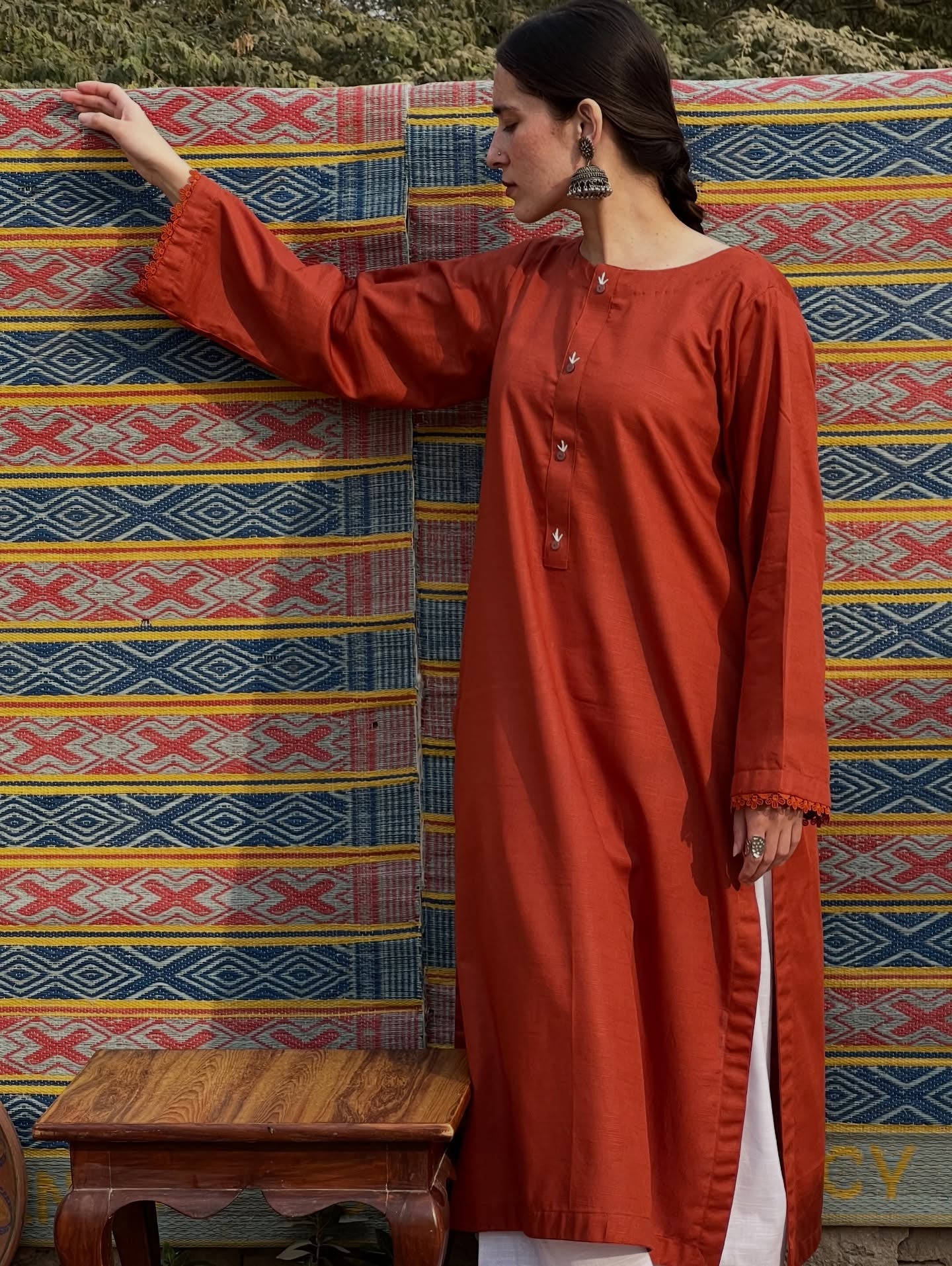 "Heer" — Premium Cotton Khaddar Minimalist Kurta Set