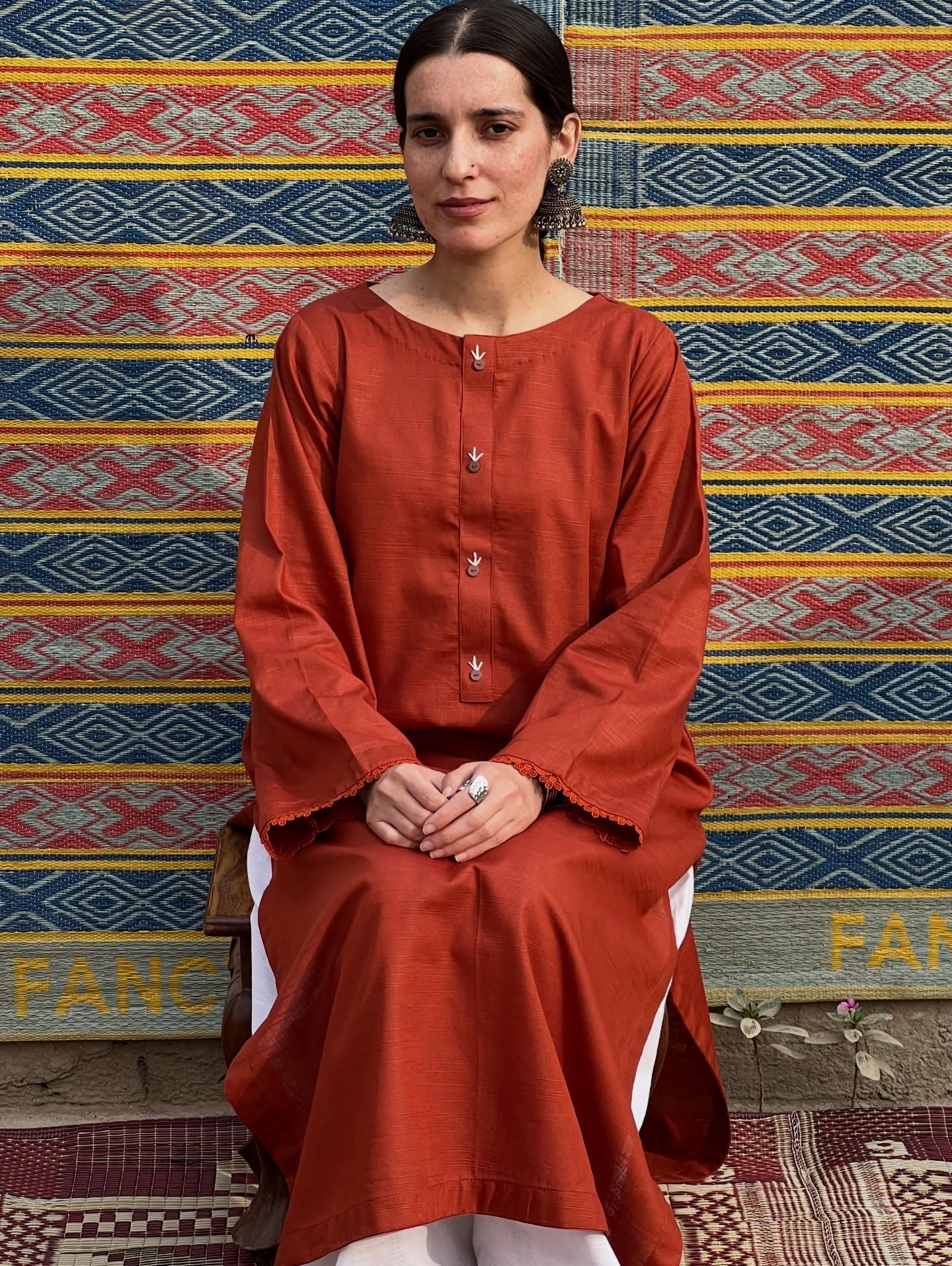 "Heer" — Premium Cotton Khaddar Minimalist Kurta Set