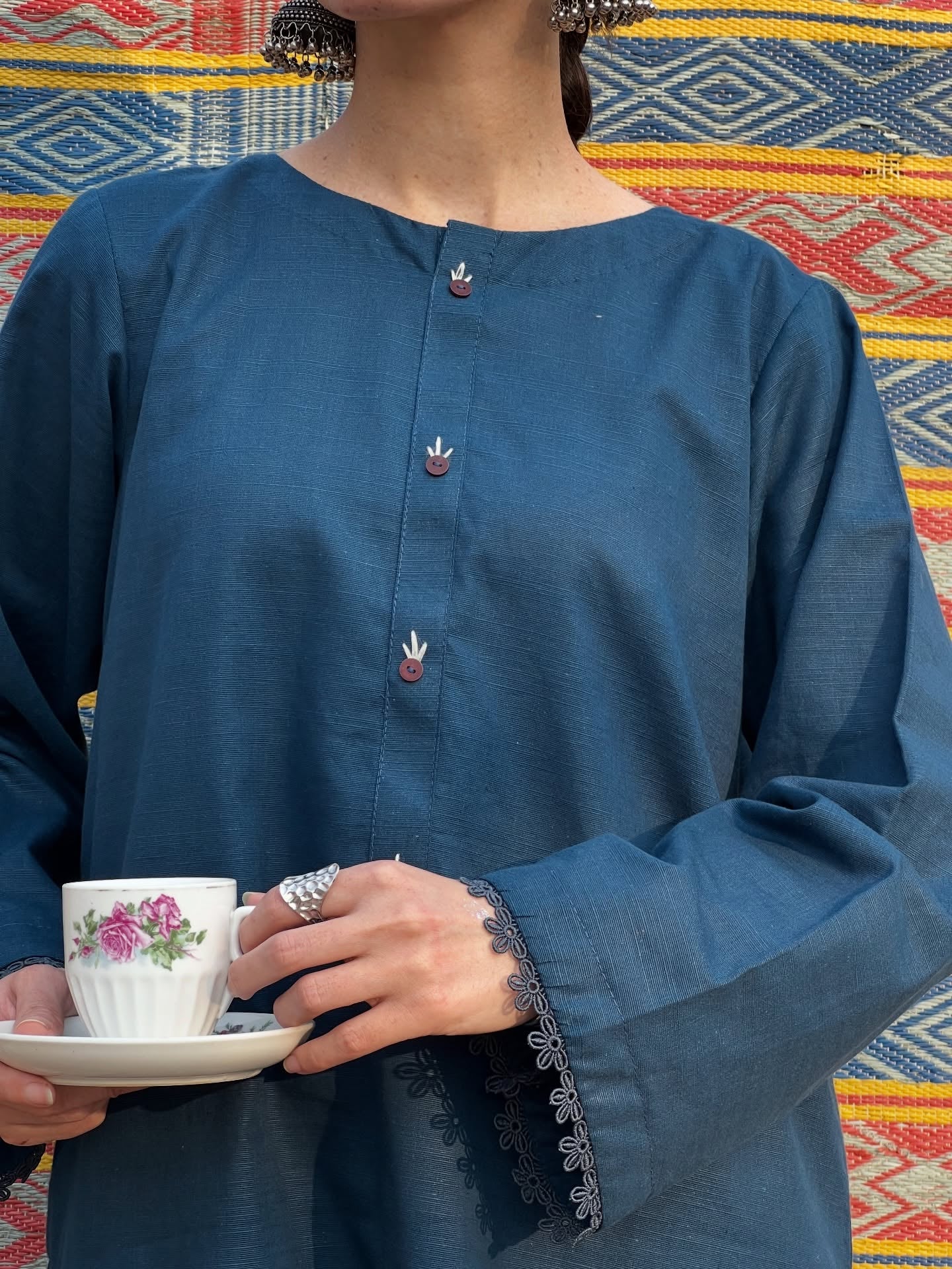 "Heer" — Premium Cotton Khaddar Minimalist Kurta Set