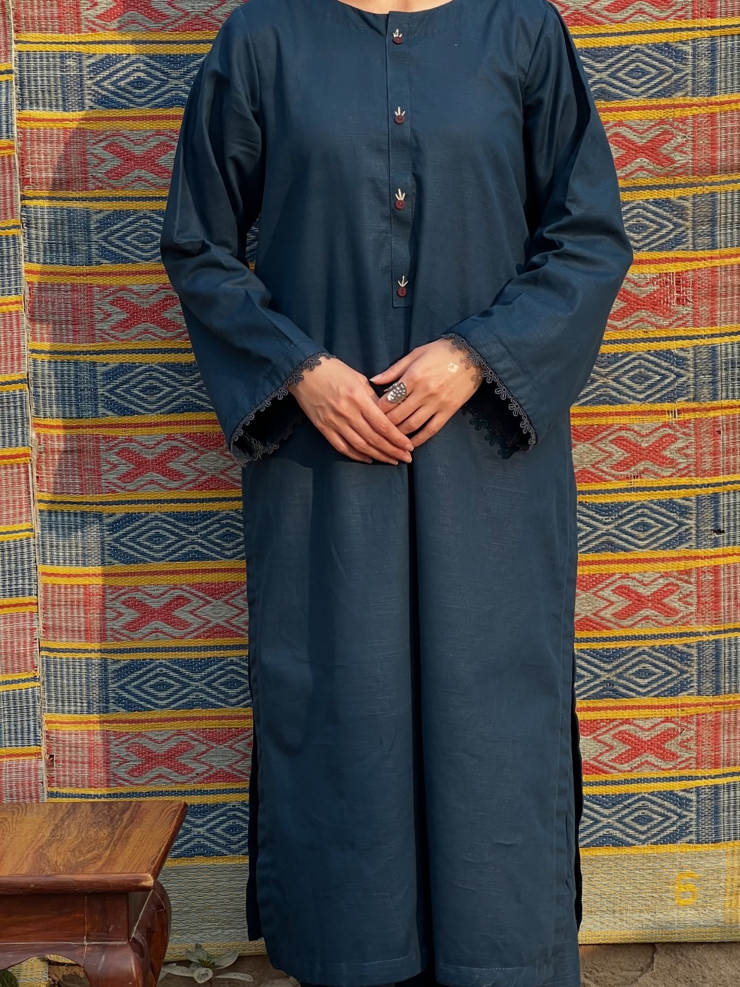 "Heer" — Premium Cotton Khaddar Minimalist Kurta Set