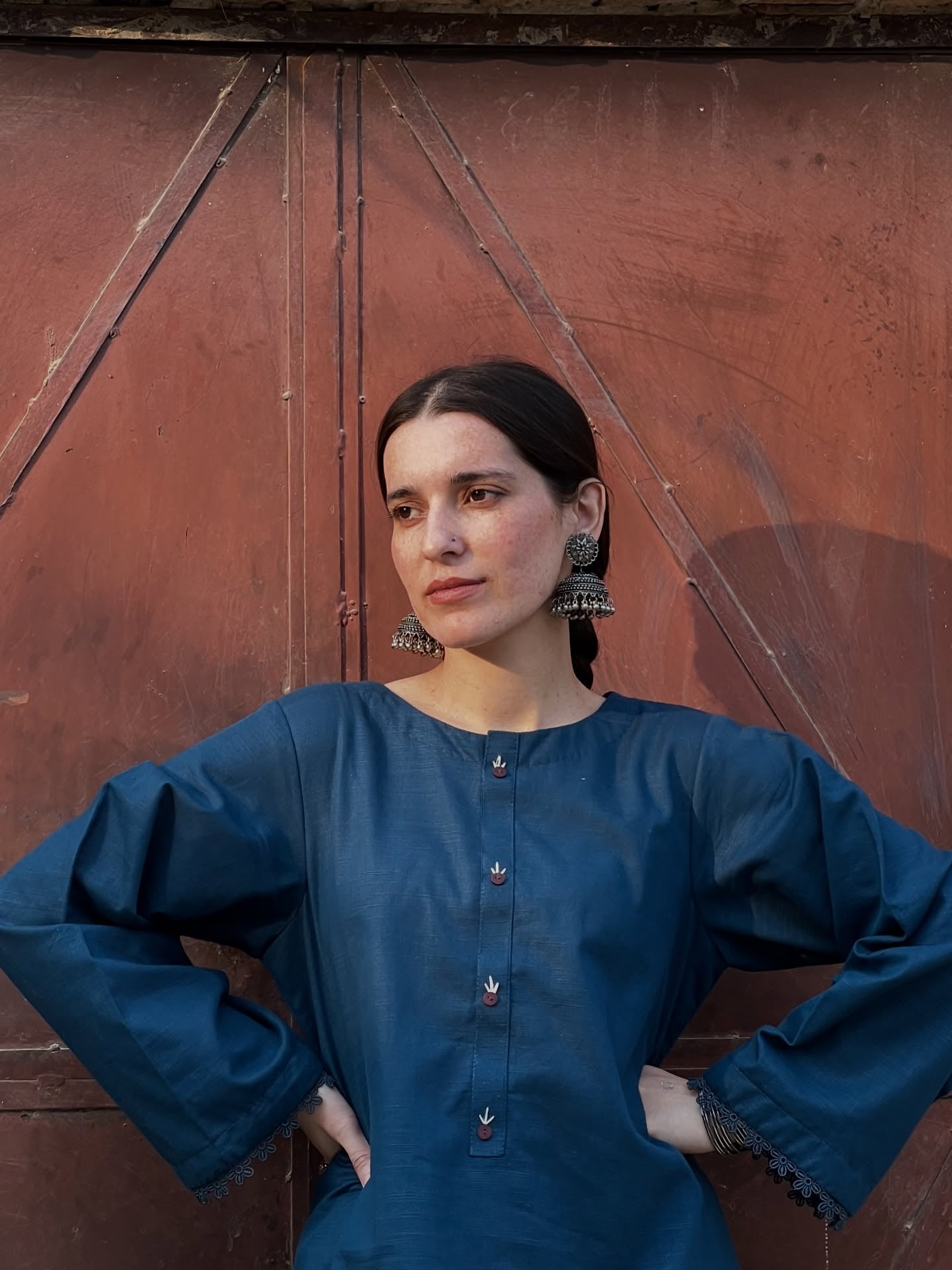 "Heer" — Premium Cotton Khaddar Minimalist Kurta Set