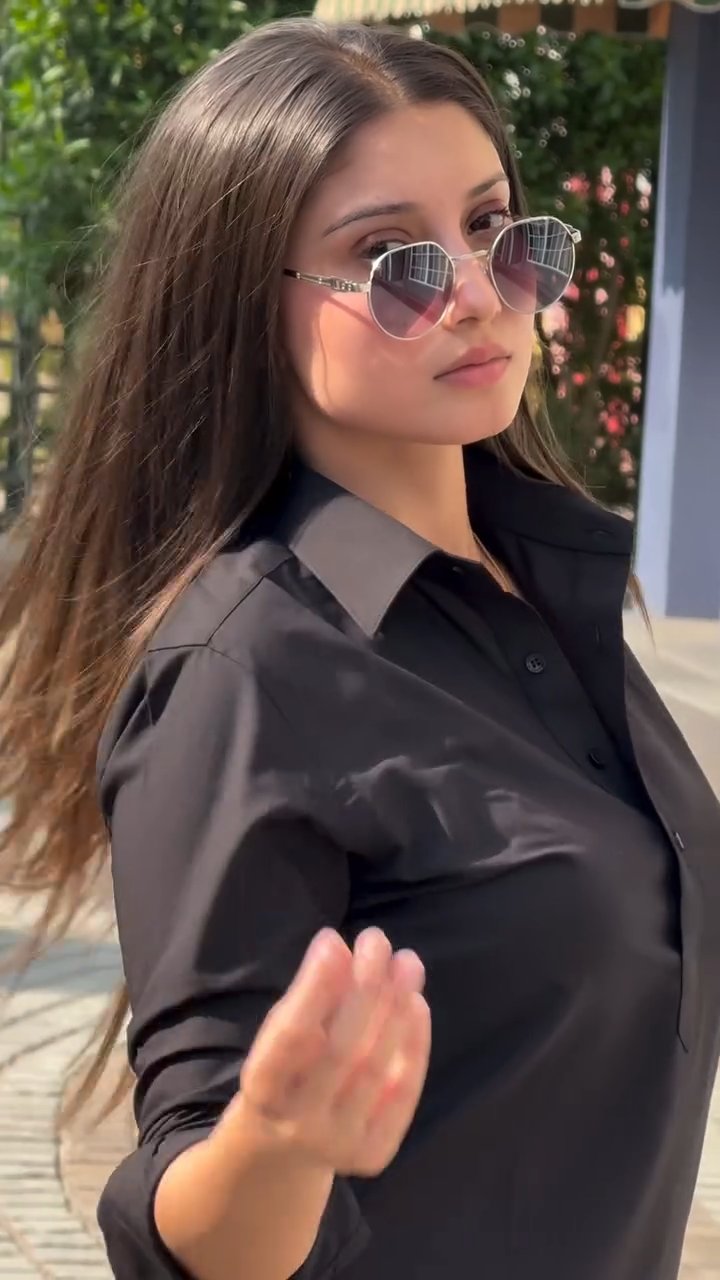 Black Cotton Kurta Pant Set