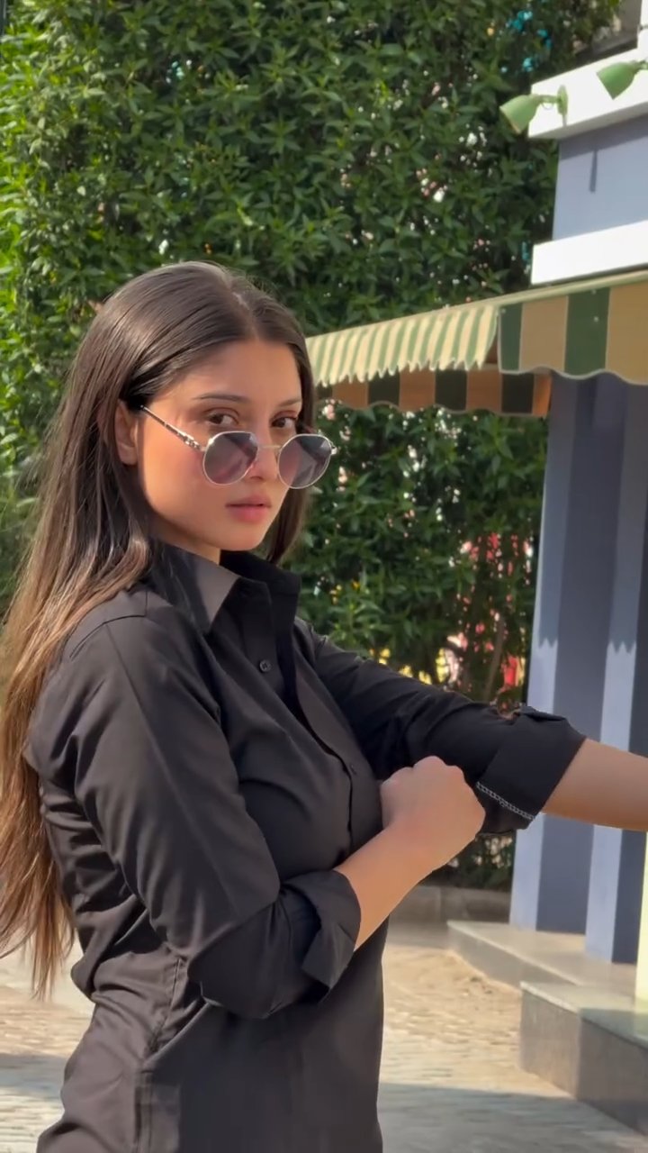 Black Cotton Kurta Pant Set