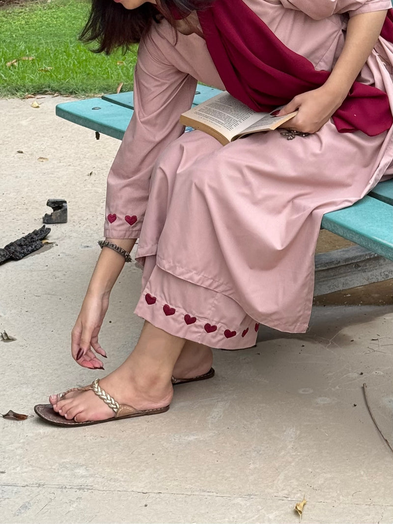 Blush Harmony – Luxury Kurta Pant Set