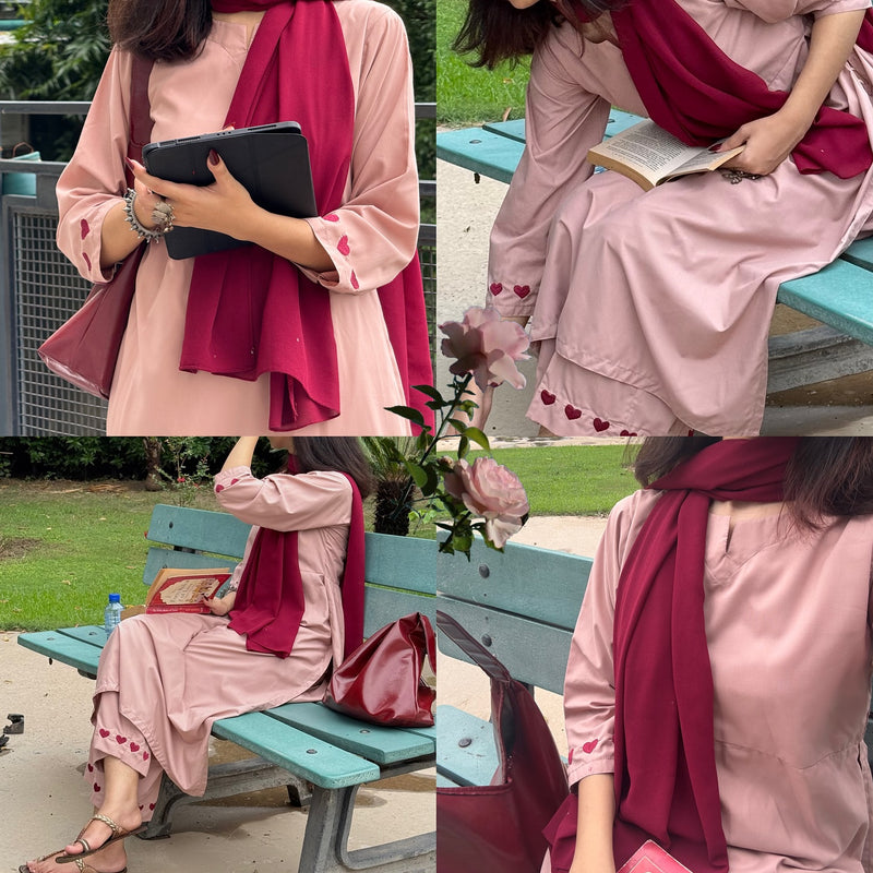 Blush Harmony – Luxury Kurta Pant Set