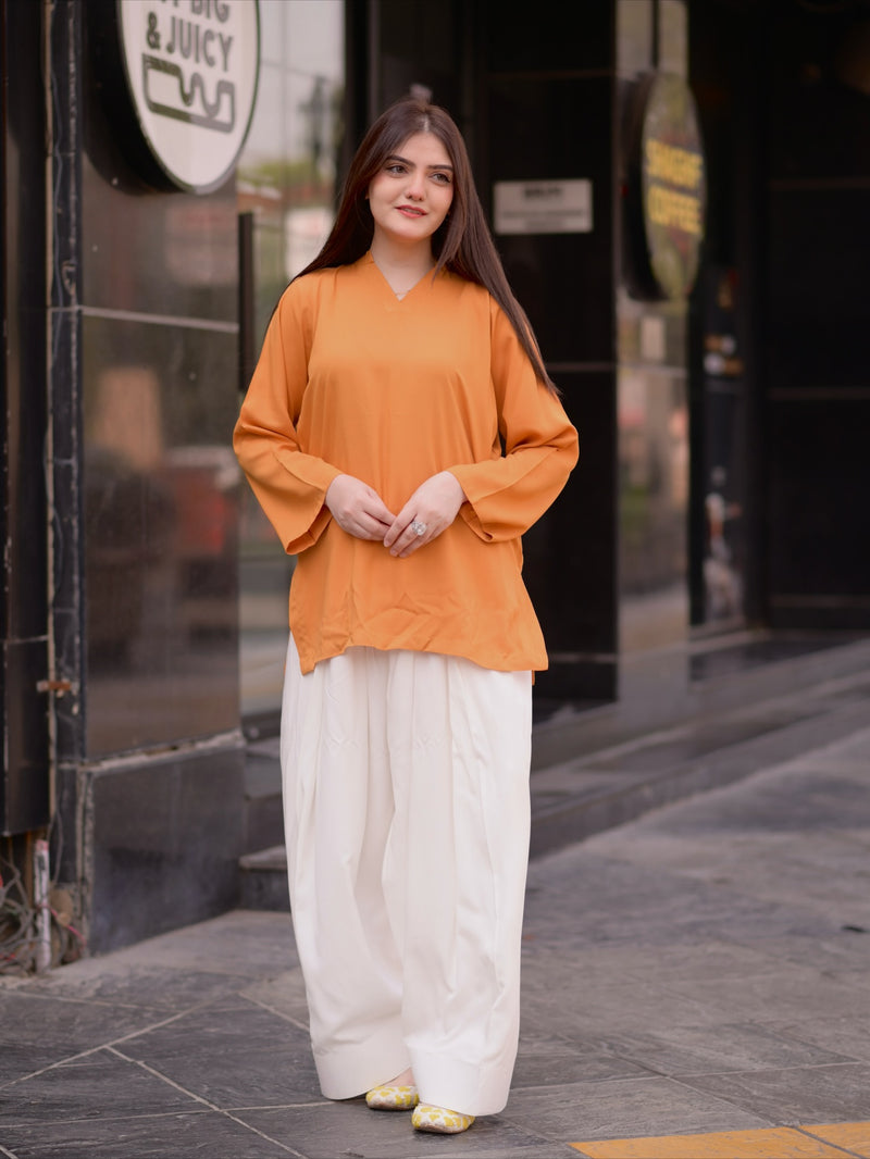 Saffron Grace Kurta Set