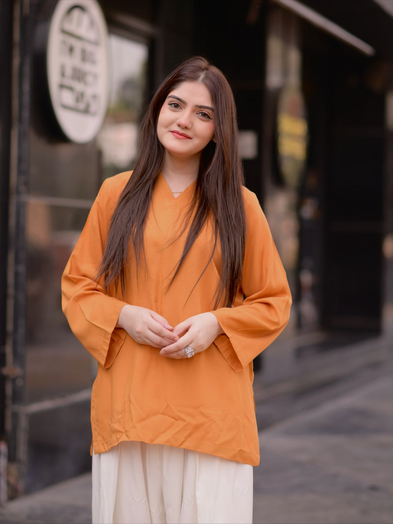 Saffron Grace Kurta Set