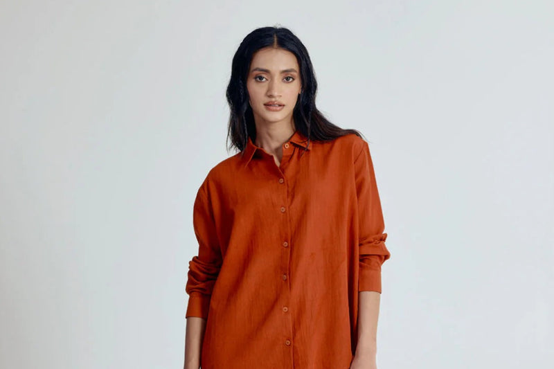 Premium Cotton Linen Blend Shirt & Pant Coord Set