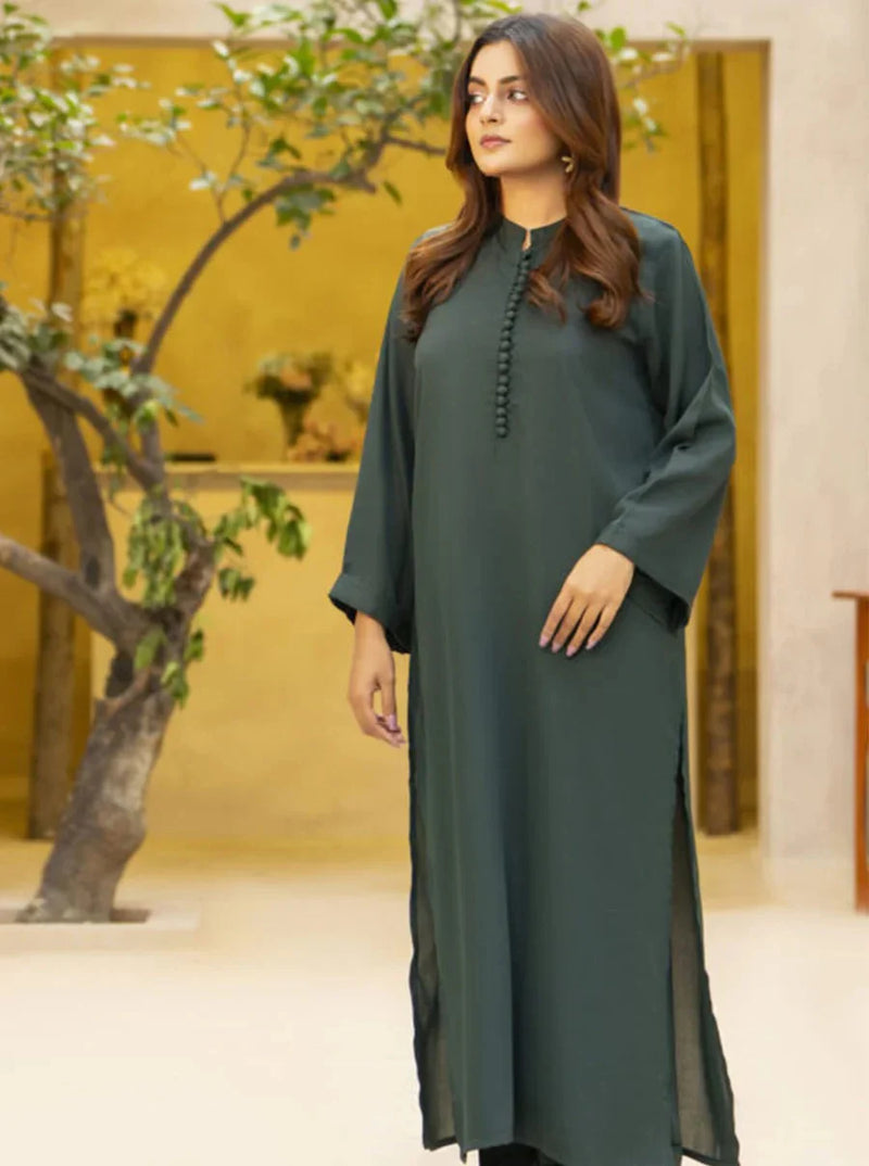 "Leher" - Premium Flowy Rayon  Kurta Set
