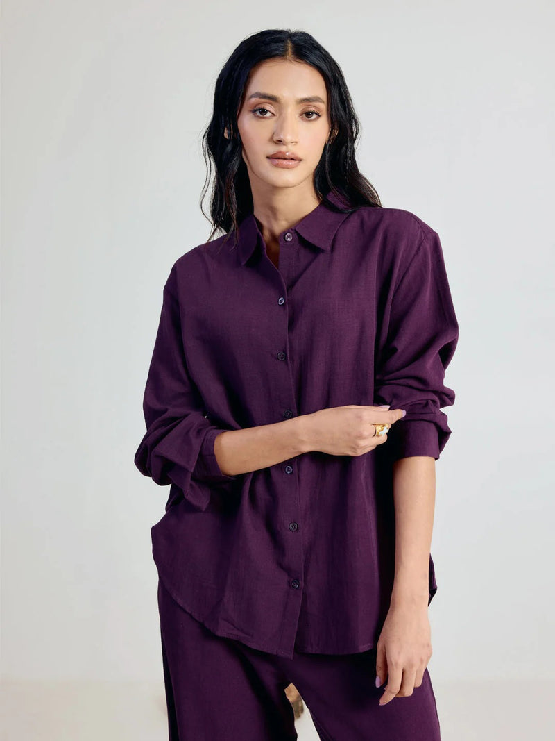 Premium Cotton Linen Blend Shirt & Pant Coord Set
