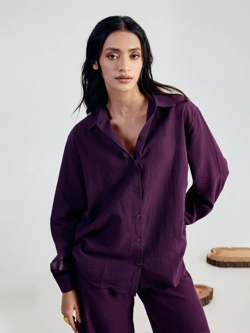 Premium Cotton Linen Blend Shirt & Pant Coord Set