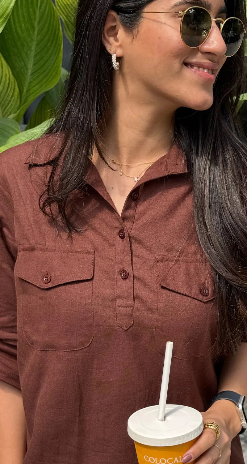 "Maira" — Premium Pure Cotton Minimalist Co-ord Set