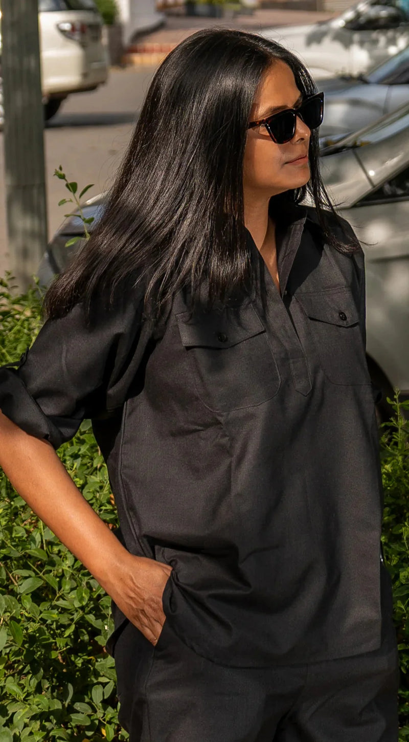 "Maira" — Premium Pure Cotton Minimalist Co-ord Set