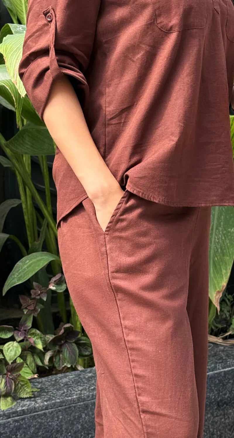 "Maira" — Premium Pure Cotton Minimalist Co-ord Set